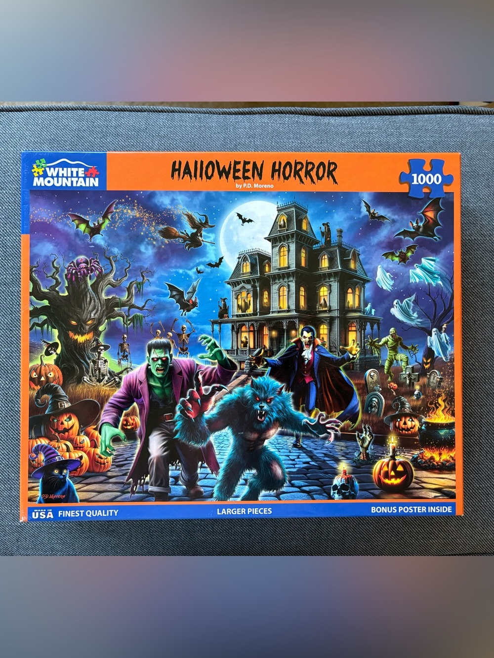 White Mountain Halloween Horror 1000 Piece Puzzle